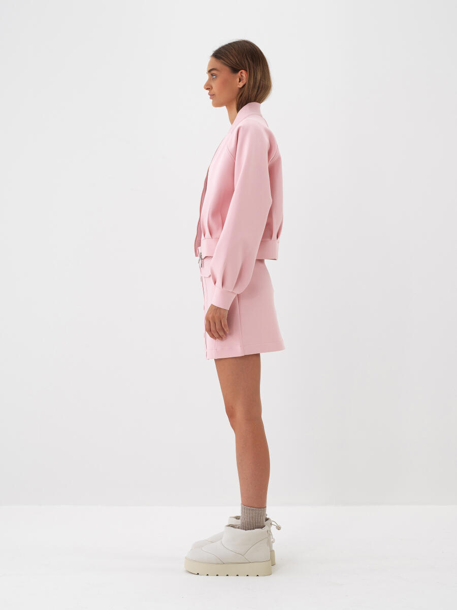 Pembe Pamuk Dokulu Regular Fit Etek - 3