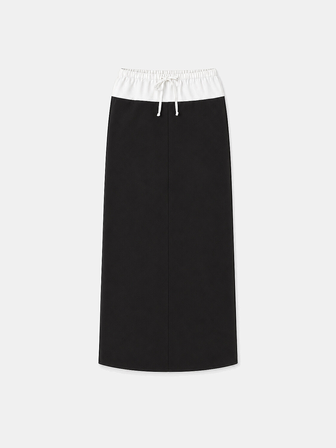 Siyah İpeksi Saten Oversize Etek