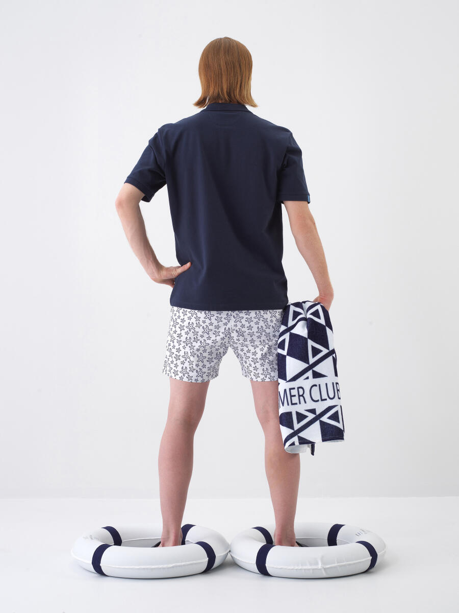 Beyaz Pamuk Dokulu Standart Fit Havlu - 3