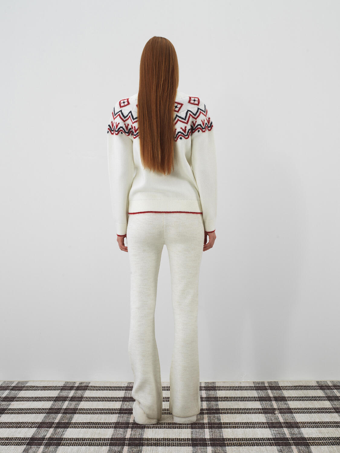 Ekru Yumuşak Dokulu Oversize Hırka - 7