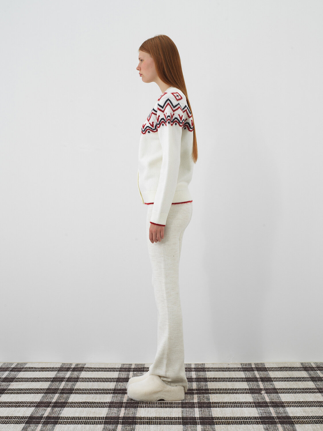 Ekru Yumuşak Dokulu Oversize Hırka - Xint