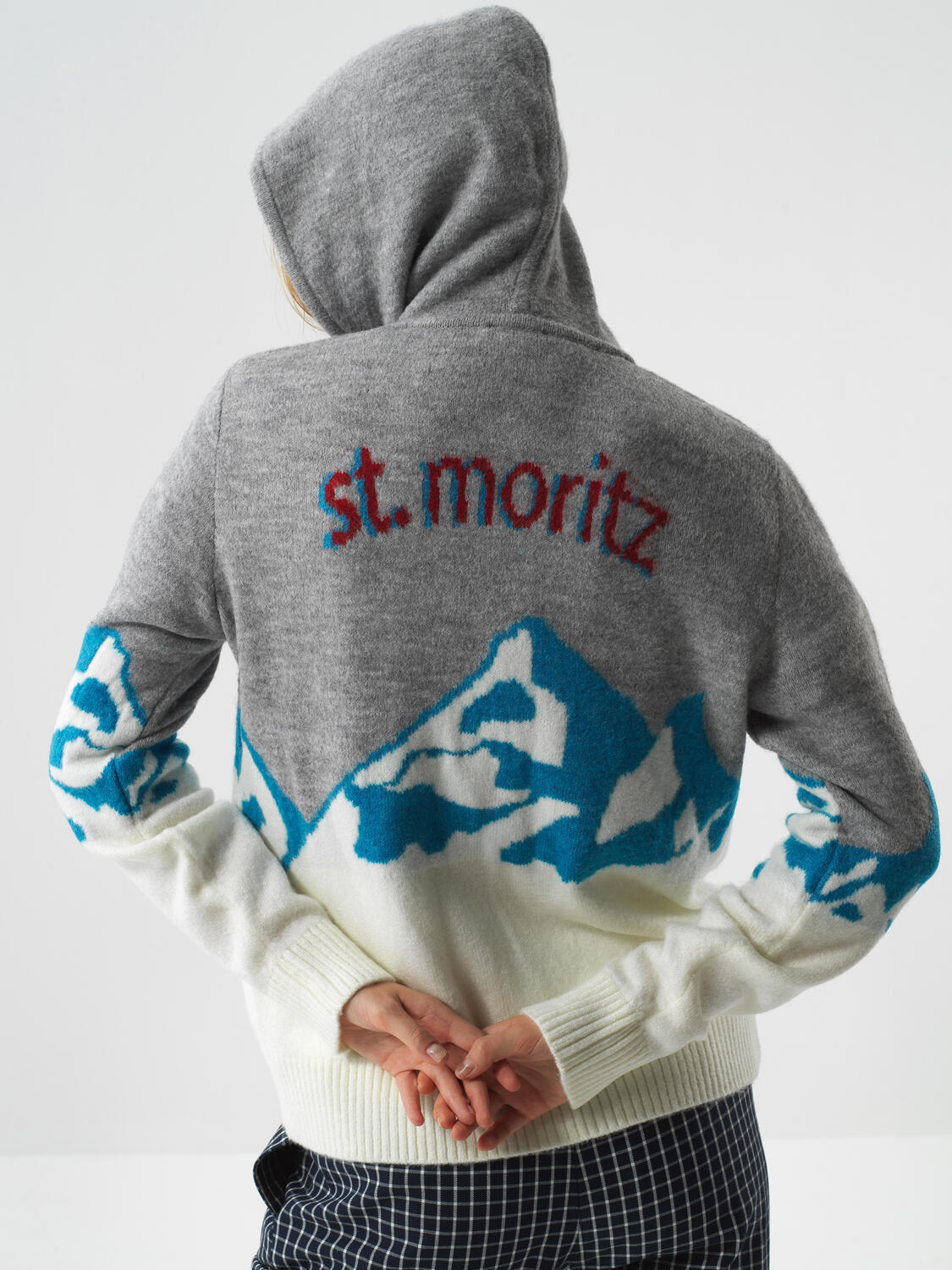 Gri Yumuşak Dokulu Oversize Hırka - 5