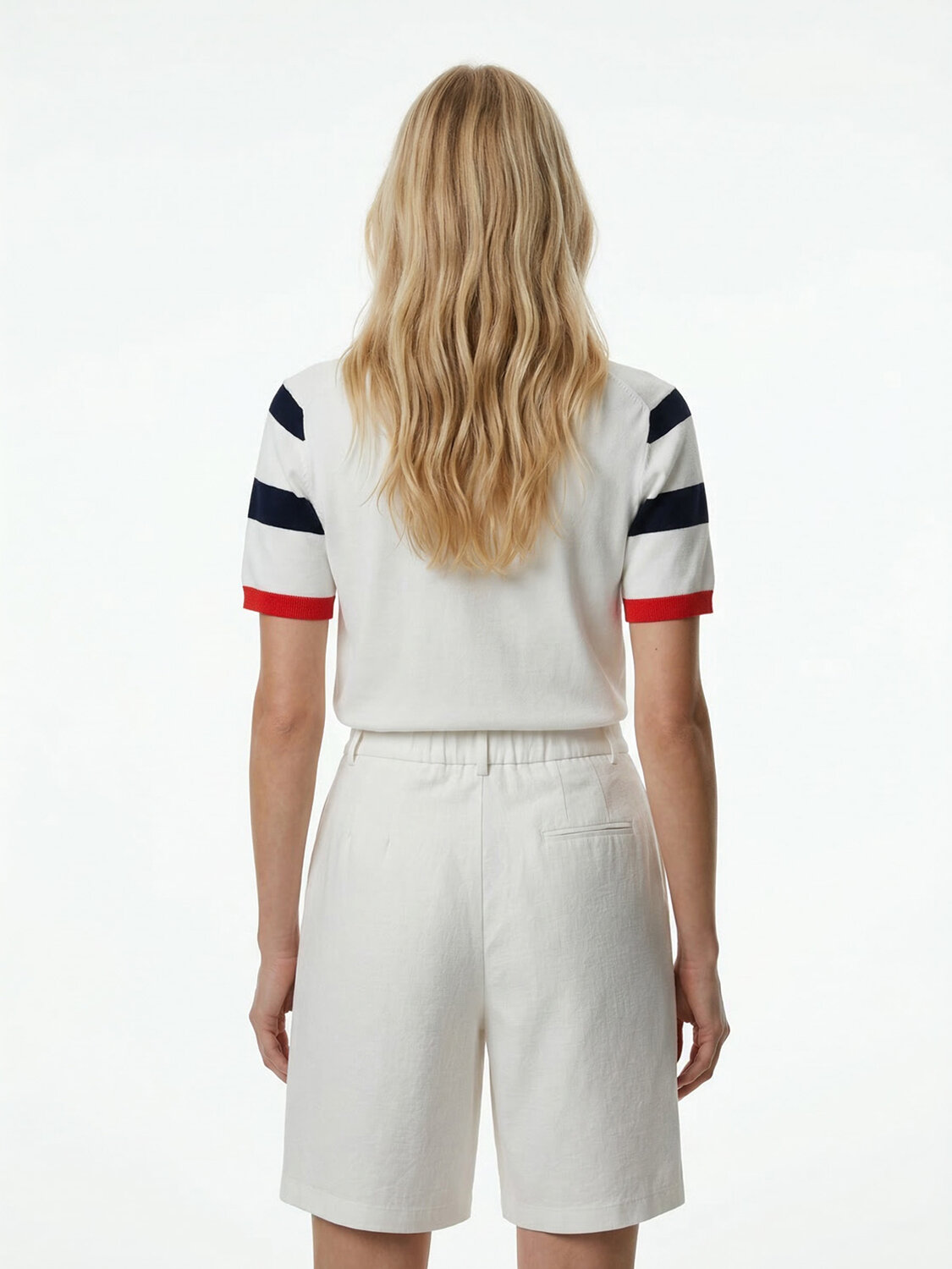 Beyaz Doğal Dökümlü Regular Fit Kazak - 3