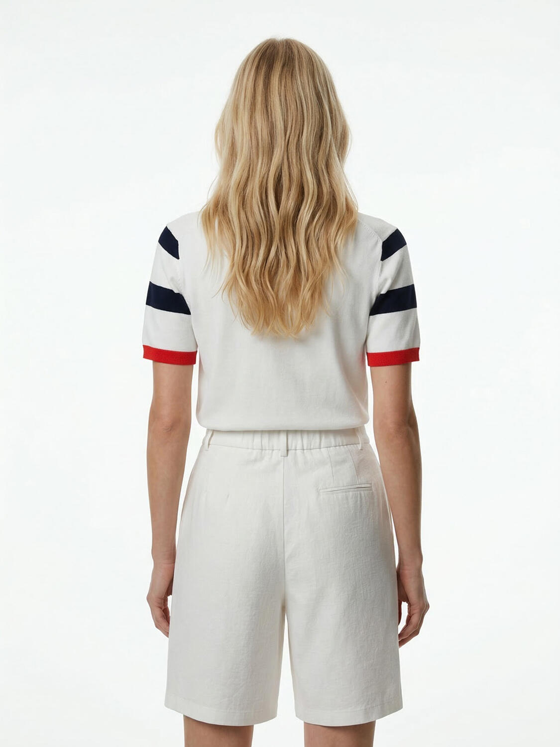 Beyaz Doğal Dökümlü Regular Fit Kazak - 3