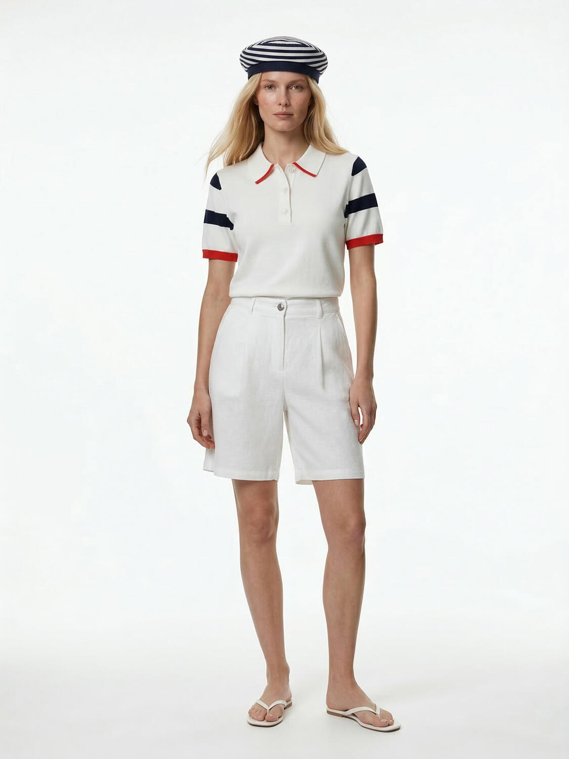 Beyaz Doğal Dökümlü Regular Fit Kazak - 2