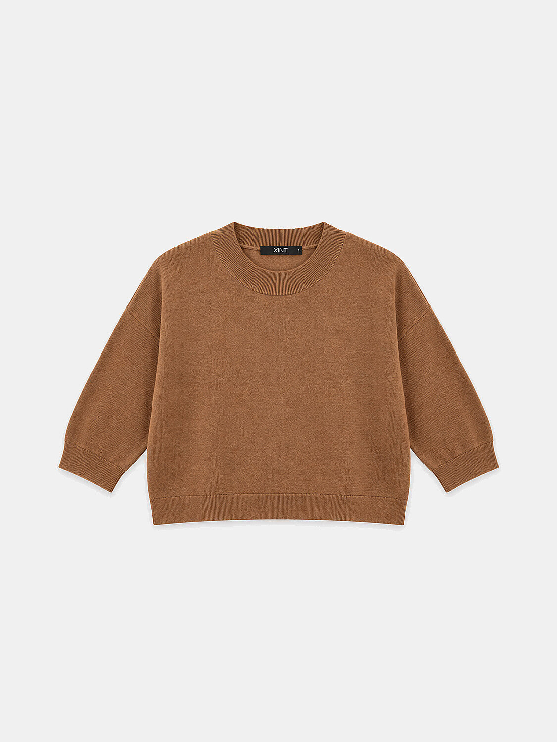 Camel Oversize Bisiklet Yaka Yünlü Kazak - 1