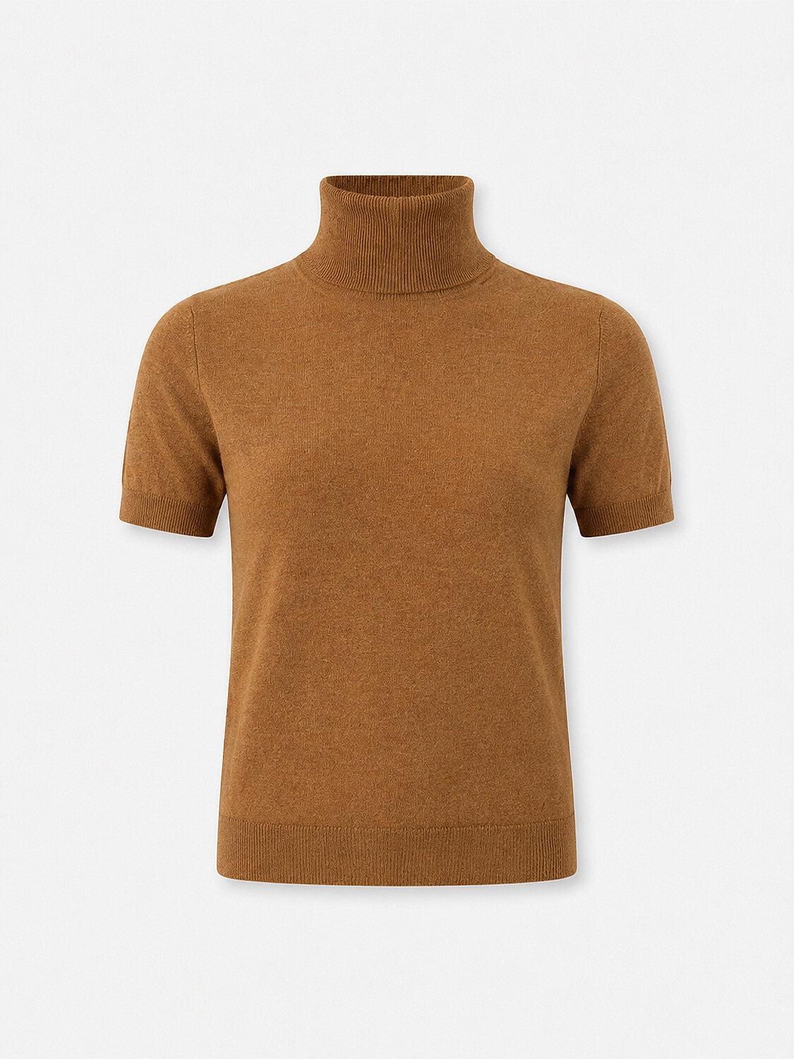 Camel Regular Fit Yarım Balıkçı Pamuk Kazak - 5