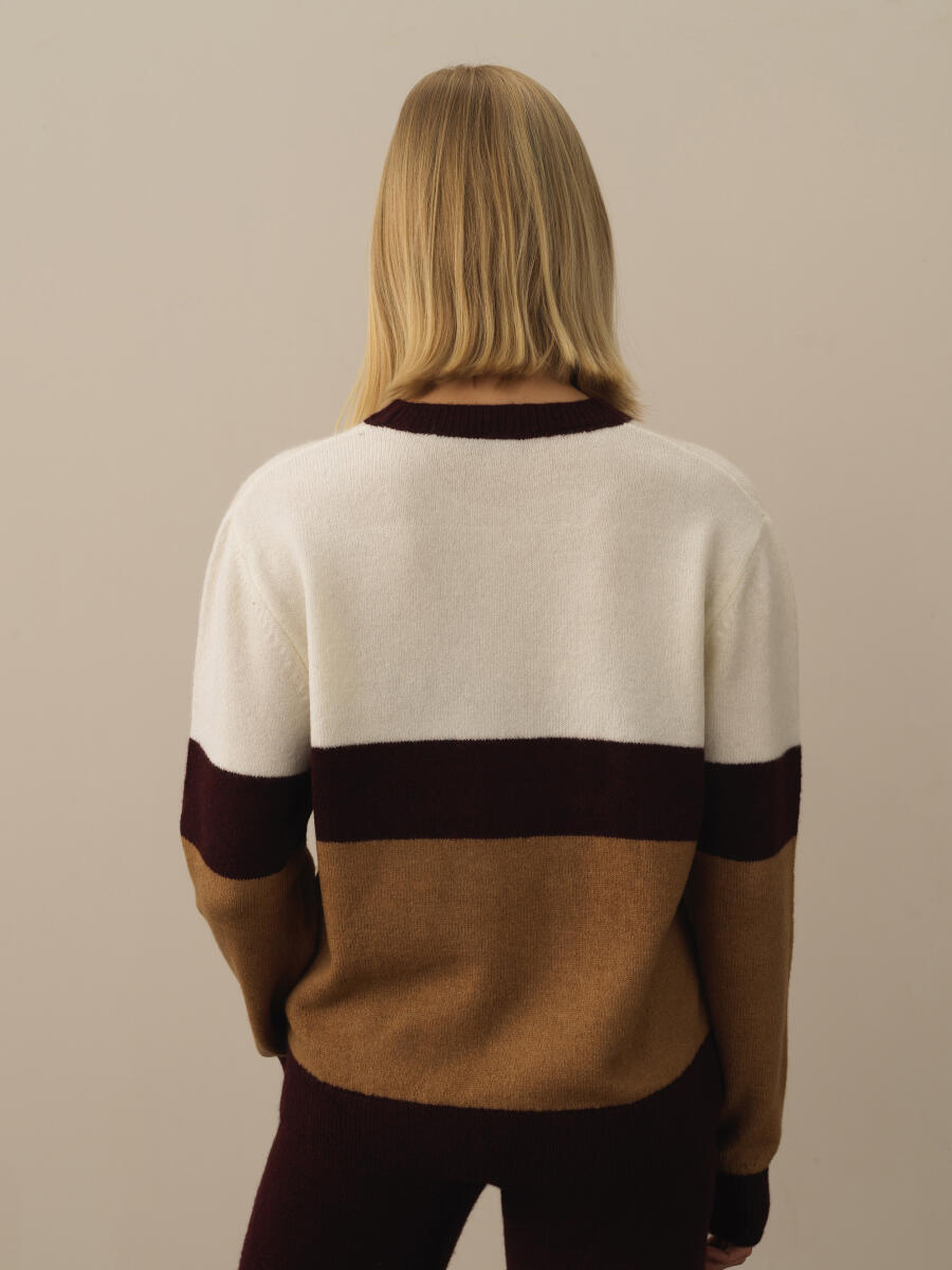 Camel Lüks Pamuk Dokulu Regular Fit Kazak - 4