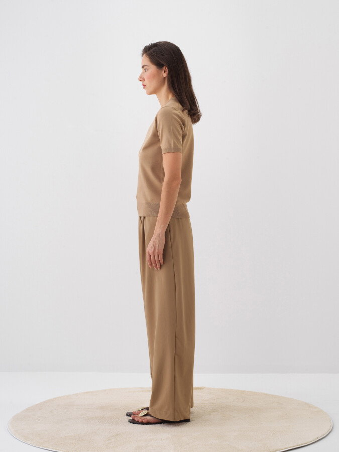 Camel Doğal Dökümlü Regular Fit Kazak - 3