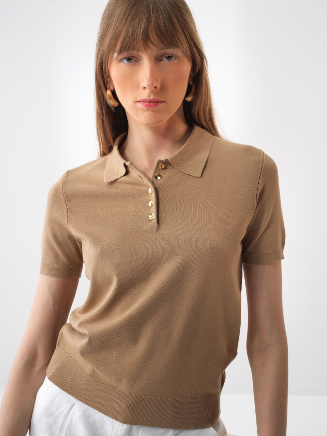 Camel Doğal Dökümlü Regular Fit Kazak - 1