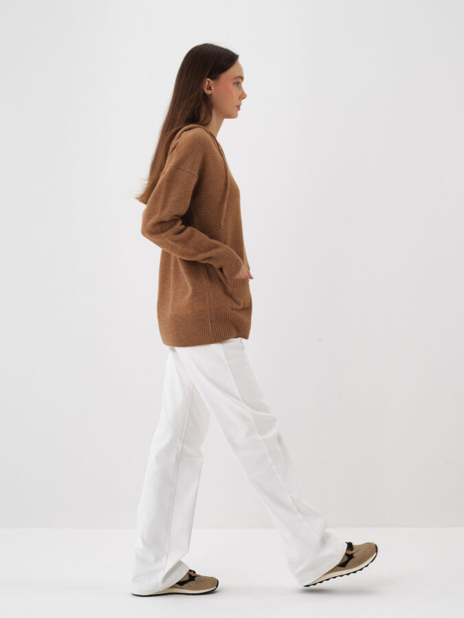 Camel Yumuşak Dokulu Regular Fit Kazak - Xint