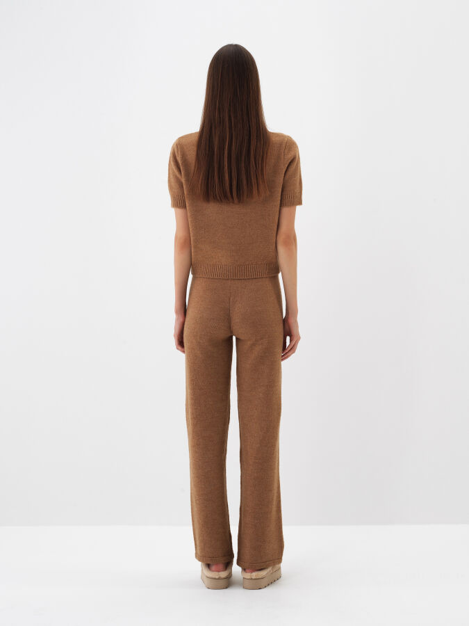 Camel Yumuşak Dokulu Regular Fit Kazak - Xint