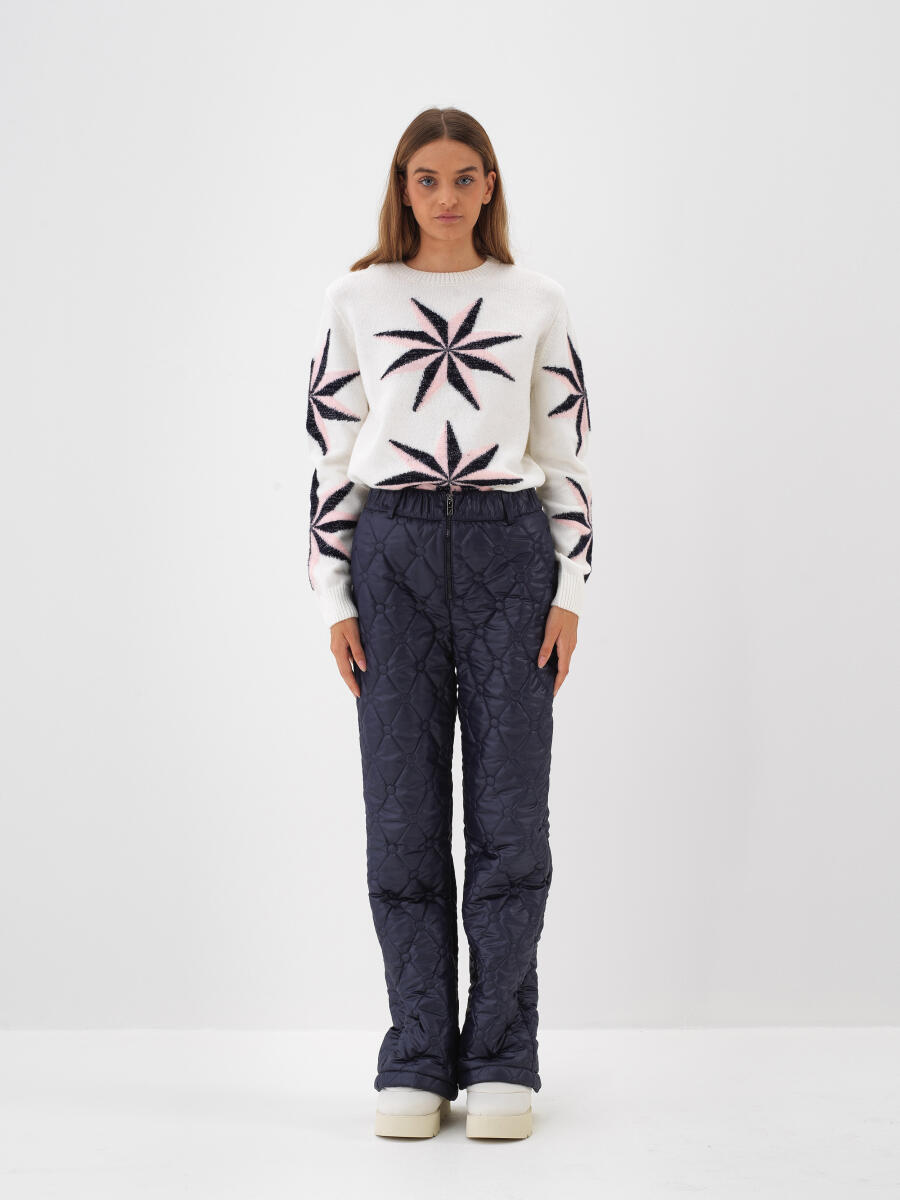 Ekru Yumuşak Dokulu Regular Fit Kazak - 3