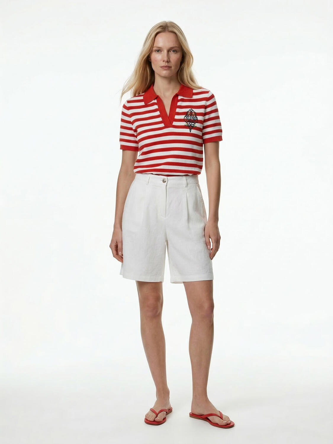 Kırmızı Doğal Dökümlü Oversize Kazak - 2