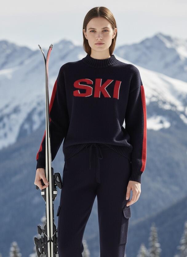 Lacivert Doğal Yün Dokulu Oversize Kazak