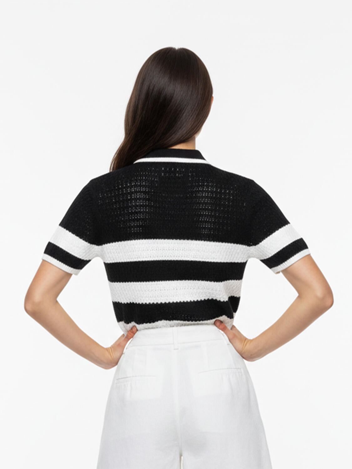 Lacivert Pamuk Dokulu Regular Fit Kazak - 3