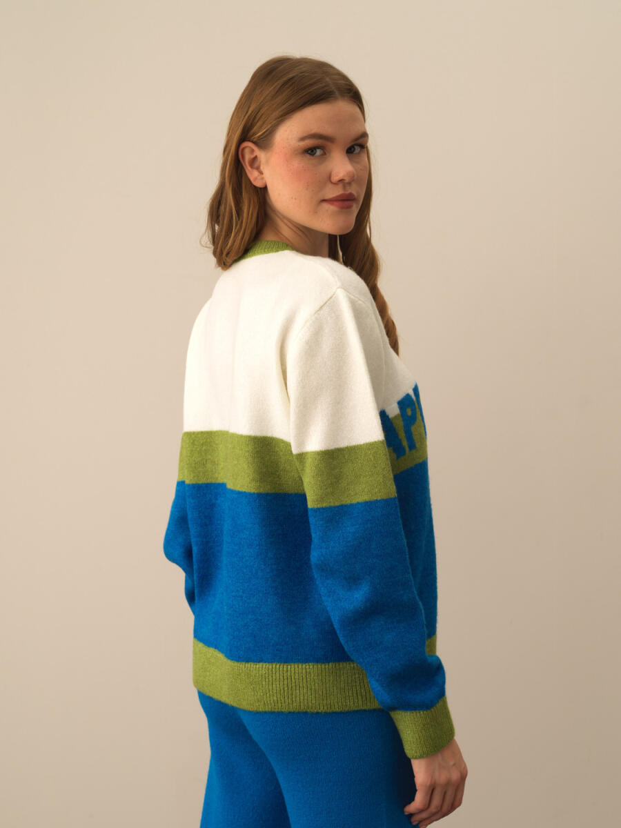 Mavi Lüks Pamuk Dokulu Regular Fit Kazak - 3