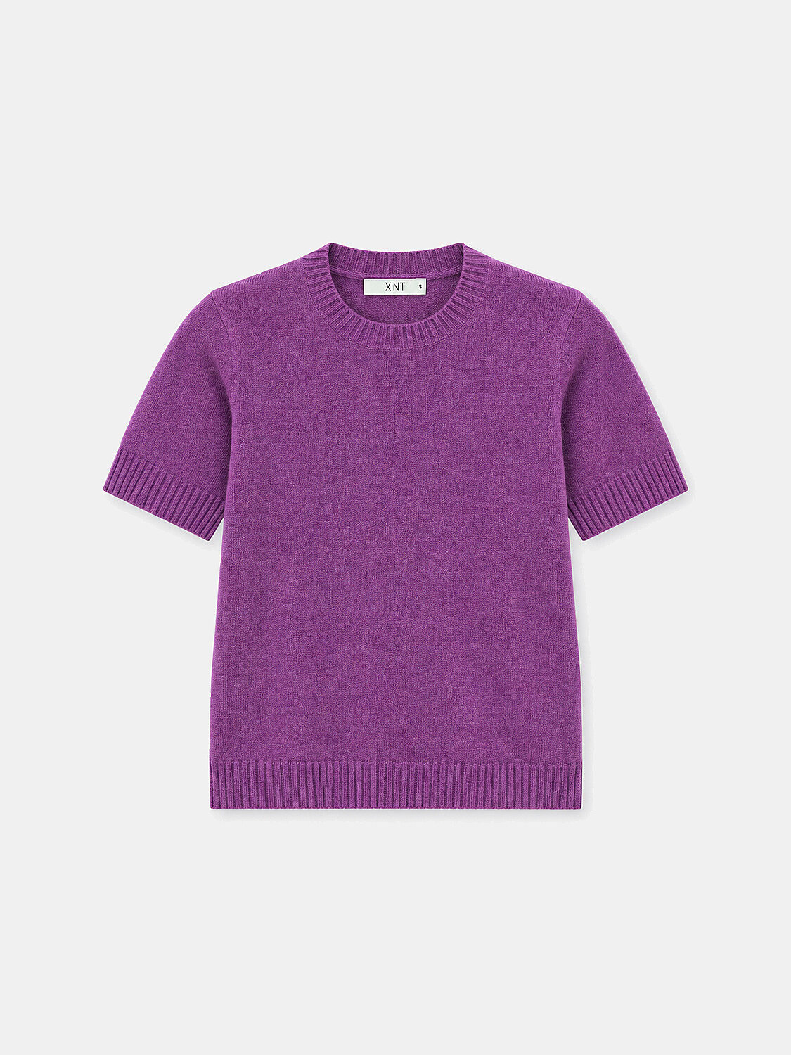 Mor Regular Fit Bisiklet Yaka Mohair Kazak - 1