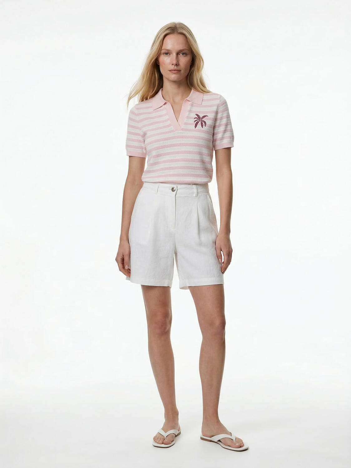 Pembe Doğal Dökümlü Oversize Kazak - 2