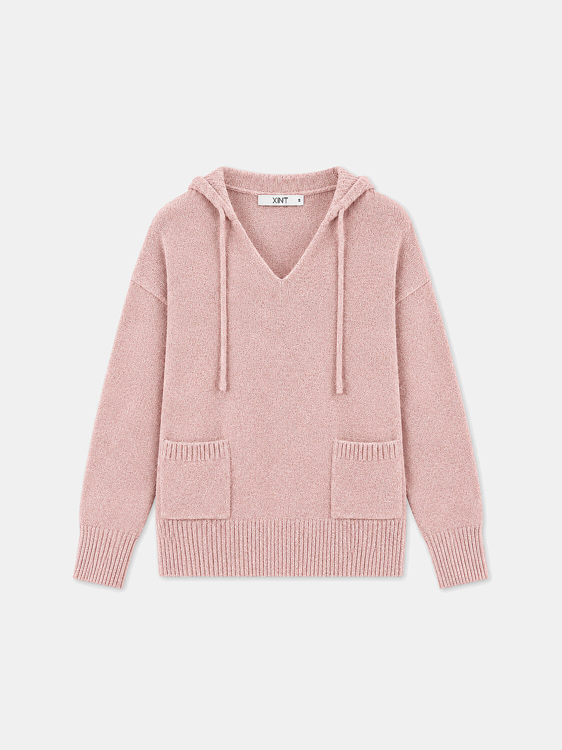 Pembe Regular Fit V Yaka Mohair Kazak - 1