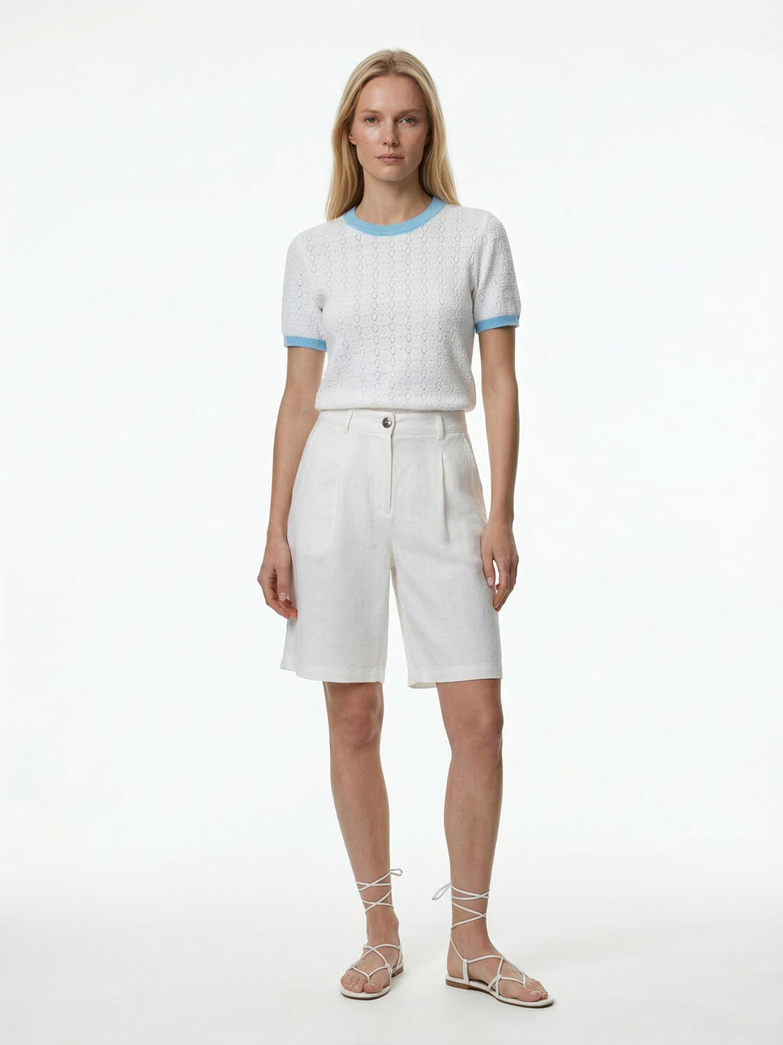 Turkuaz Pamuk Dokulu Regular Fit Kazak - 2