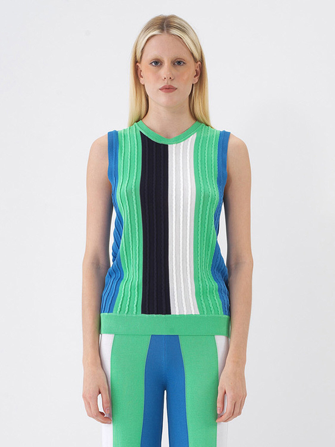 Yeşil Doğal Dökümlü Regular Fit Kazak