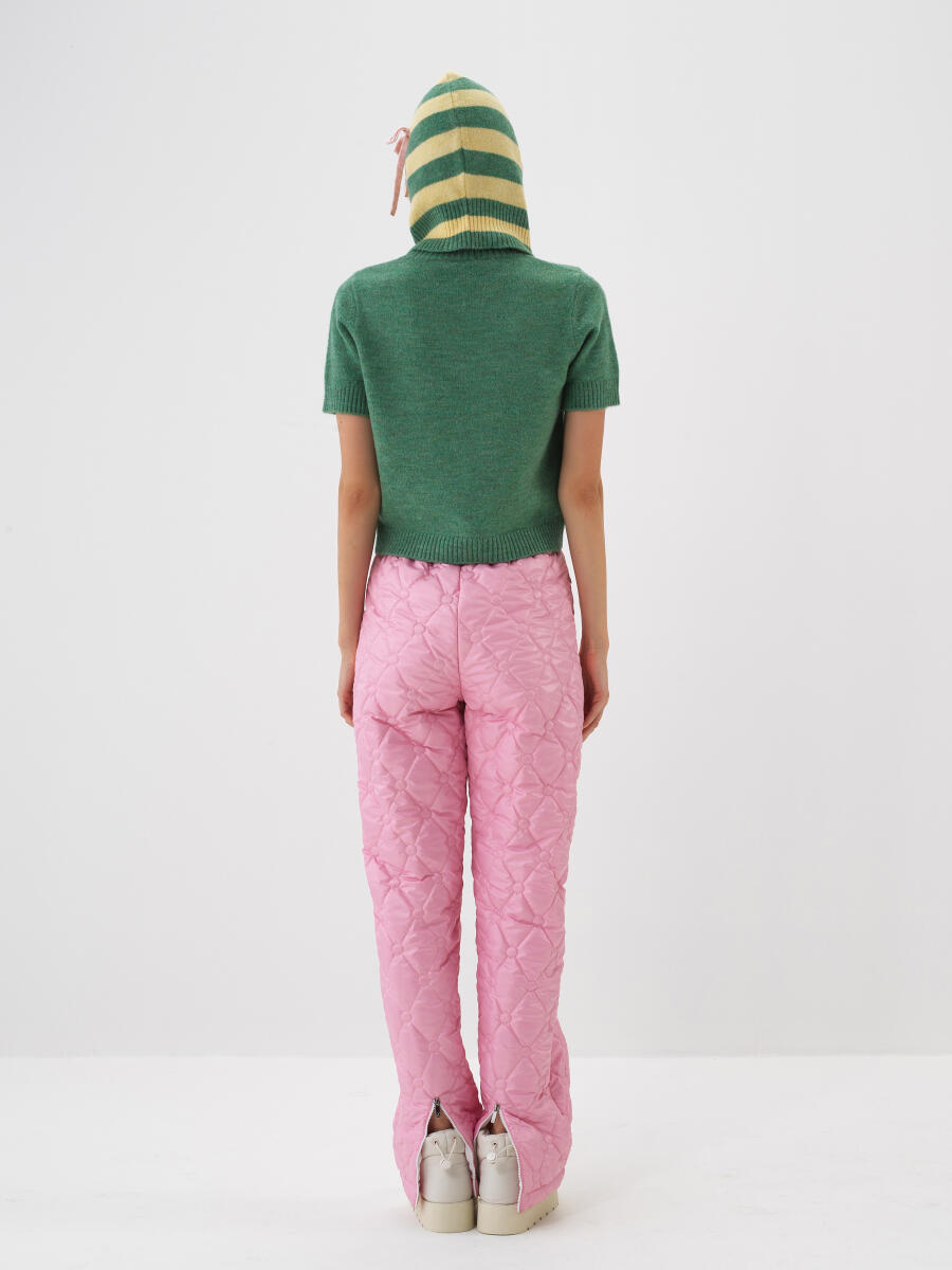 Yeşil Yumuşak Dokulu Regular Fit Kazak - 5