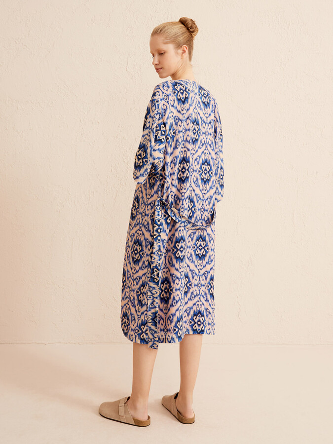 Lacivert Oversize Kimono - 5