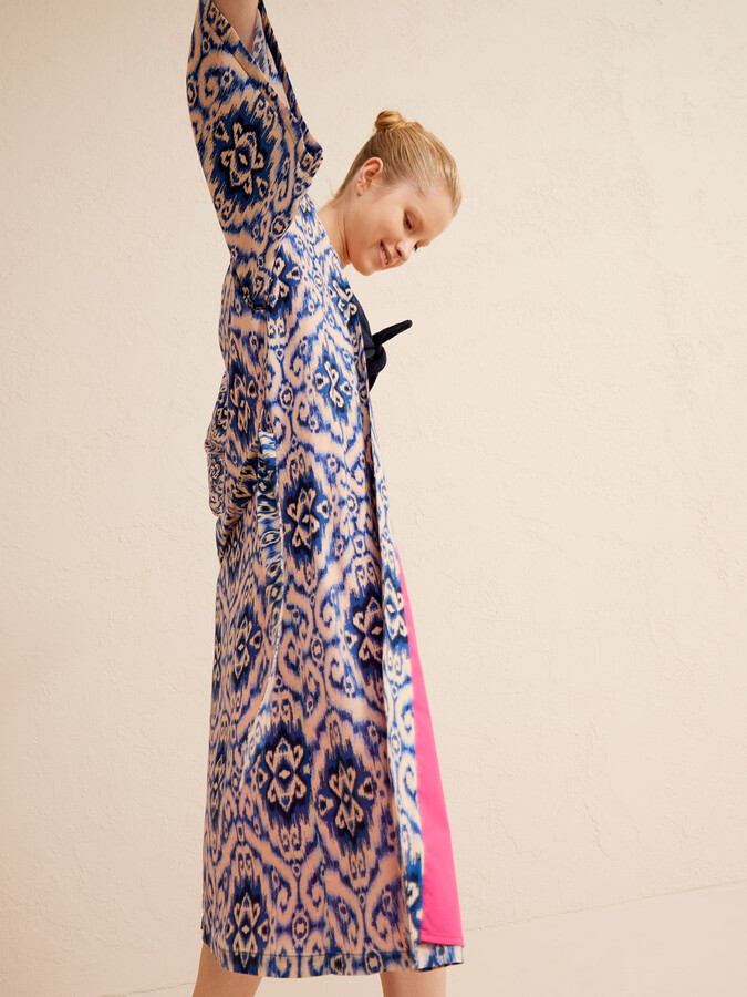 Lacivert Oversize Kimono - 4