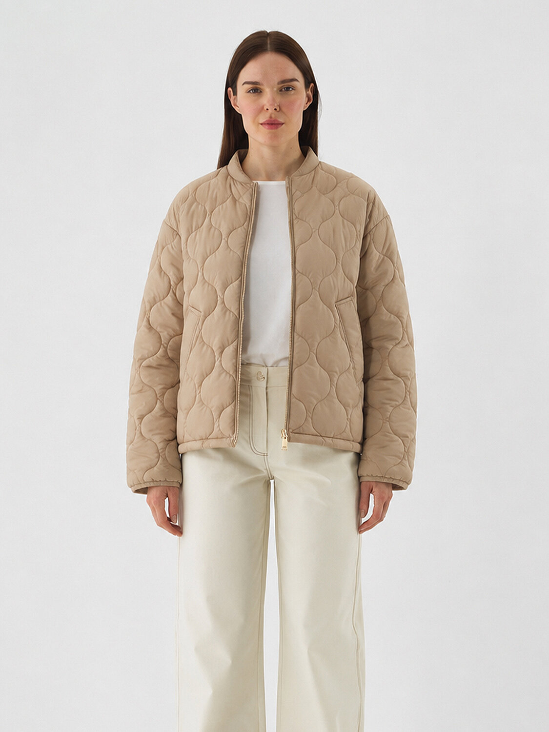 Camel Formunu Koruyan Oversize Mont (1)