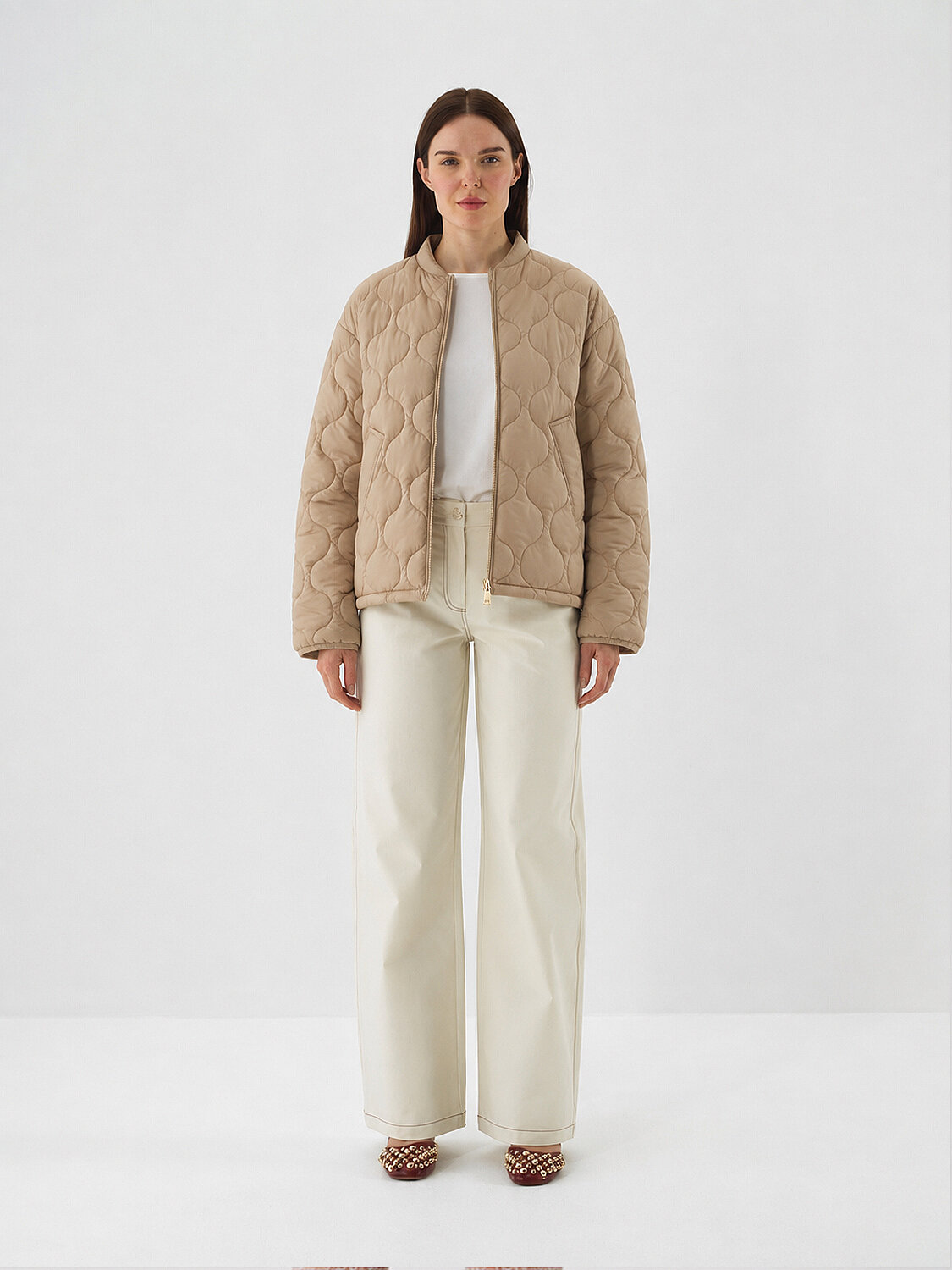 Camel Formunu Koruyan Oversize Mont