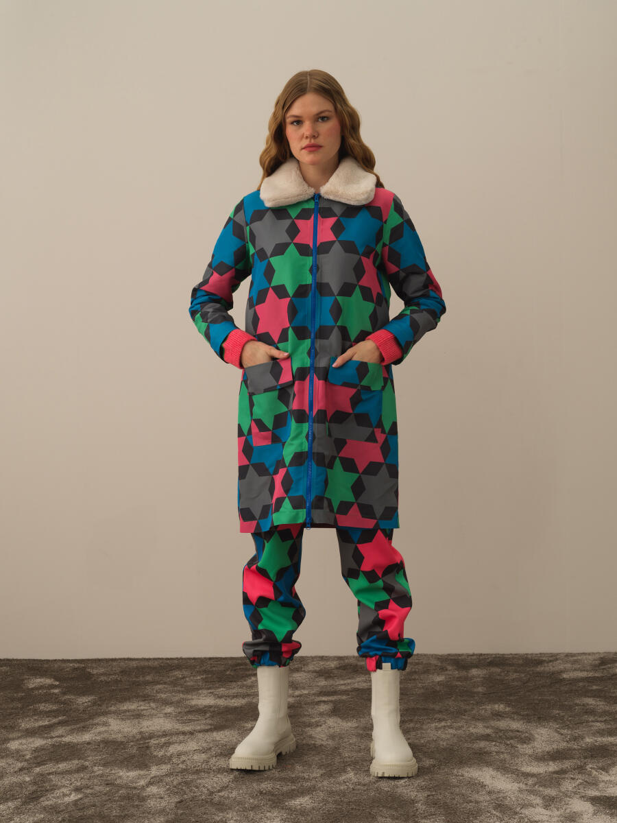 Mavi Formunu Koruyan Regular Fit Mont - 4