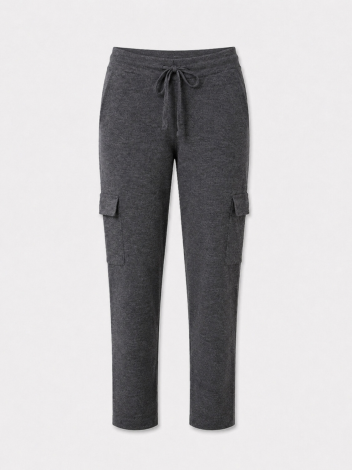 Antrasit Doğal Yün Dokulu Regular Fit Pantolon - 5