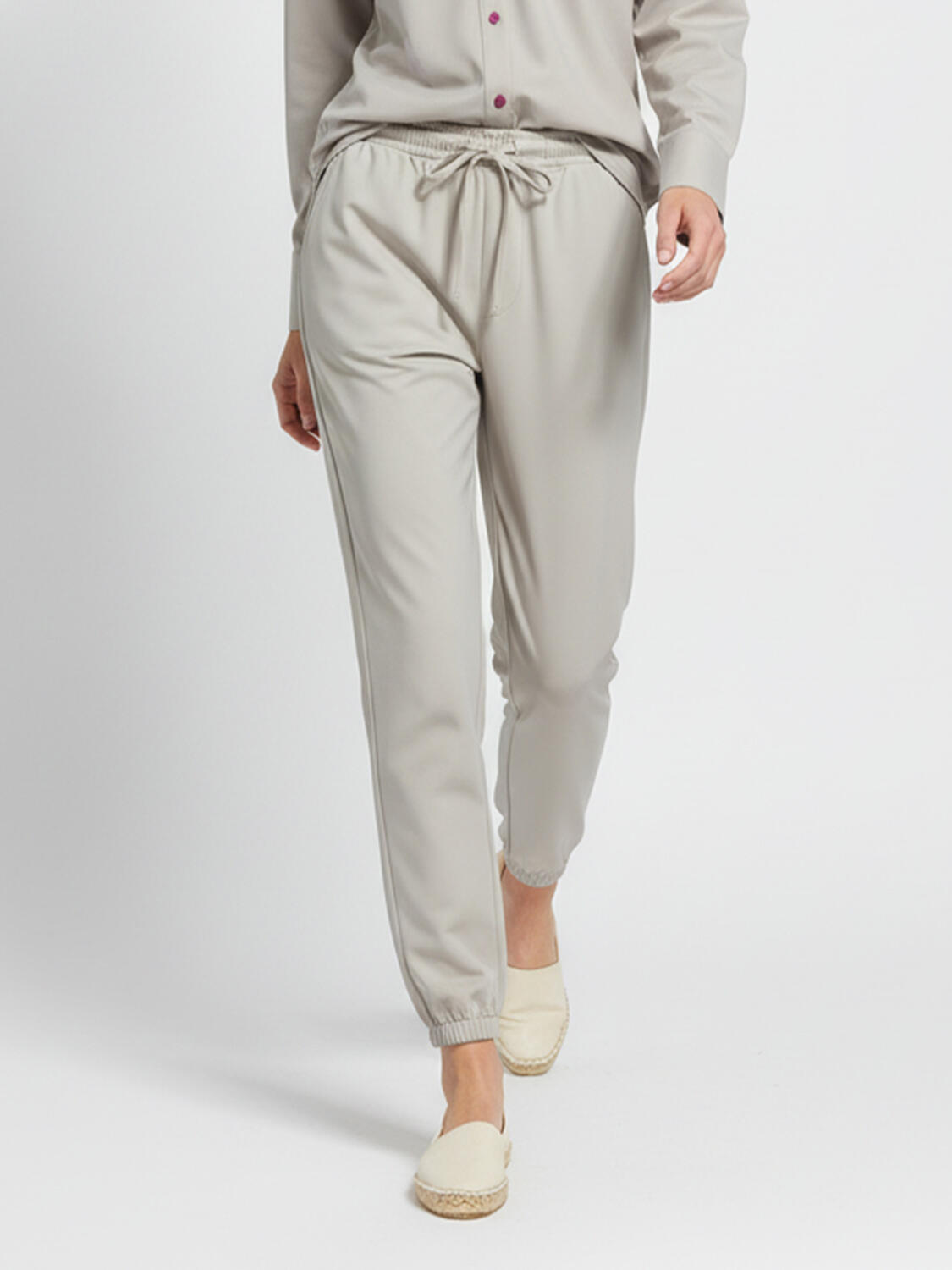 Bej Formunu Koruyan Oversize Pantolon - 2