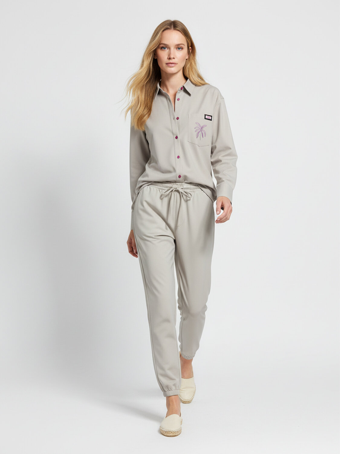 Bej Formunu Koruyan Oversize Pantolon - 3