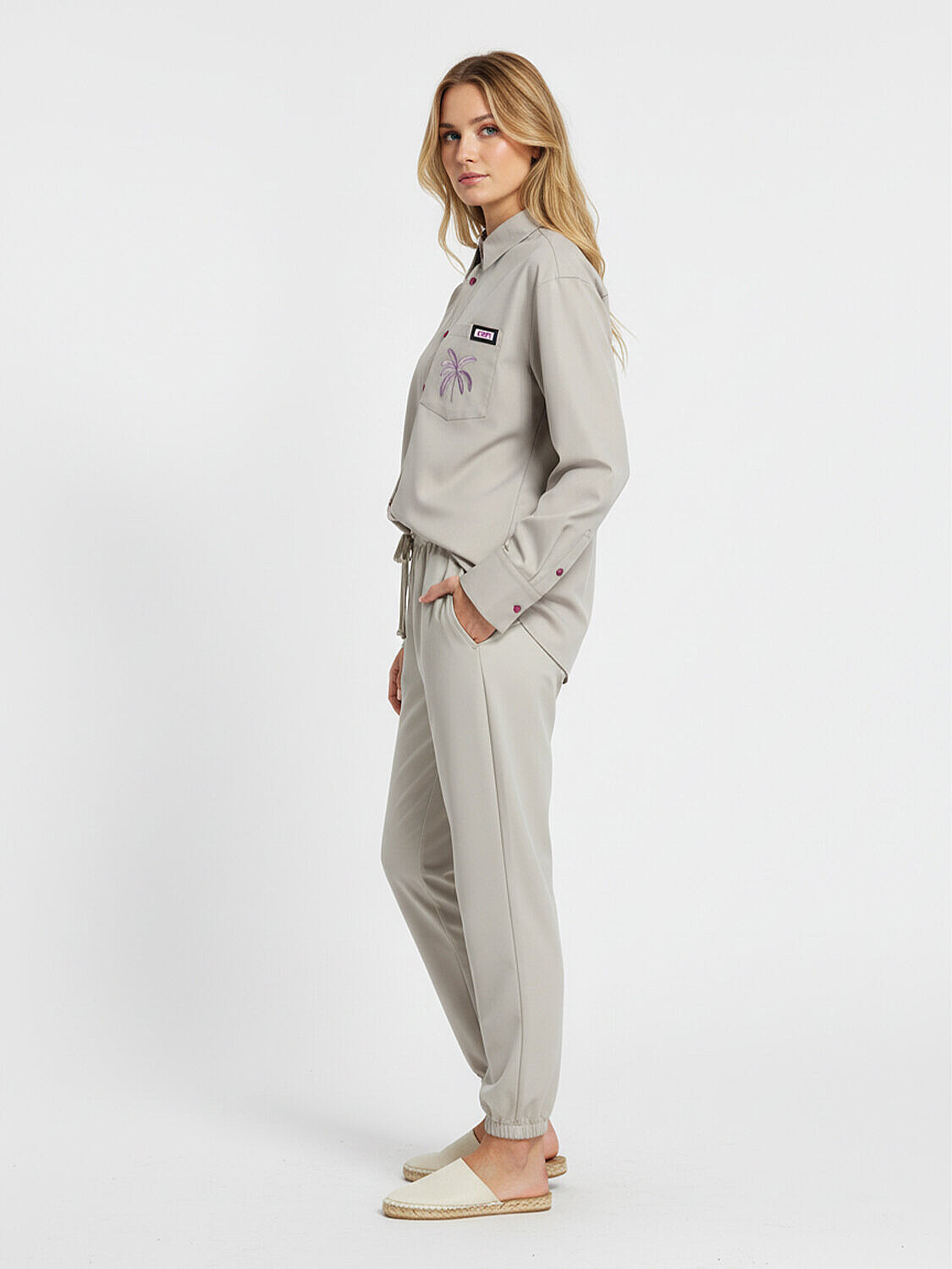 Bej Formunu Koruyan Oversize Pantolon (4)