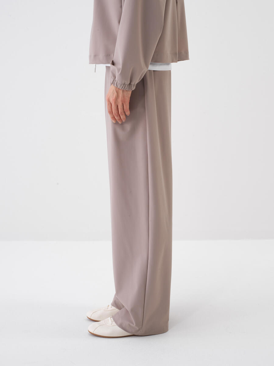 Bej Formunu Koruyan Oversize Pantolon - 4