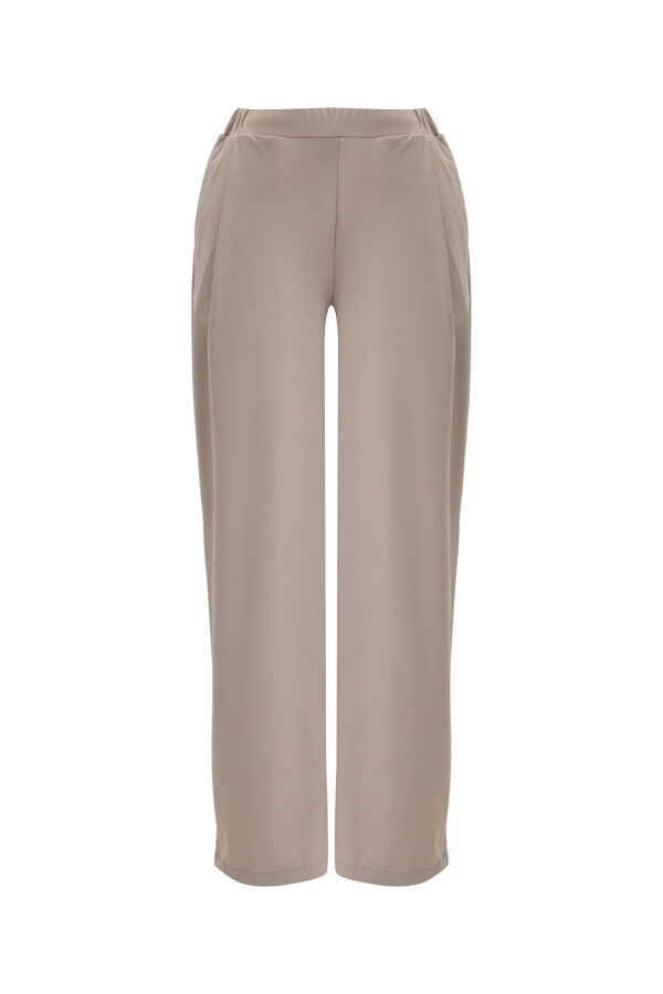 Bej Formunu Koruyan Oversize Pantolon - 7