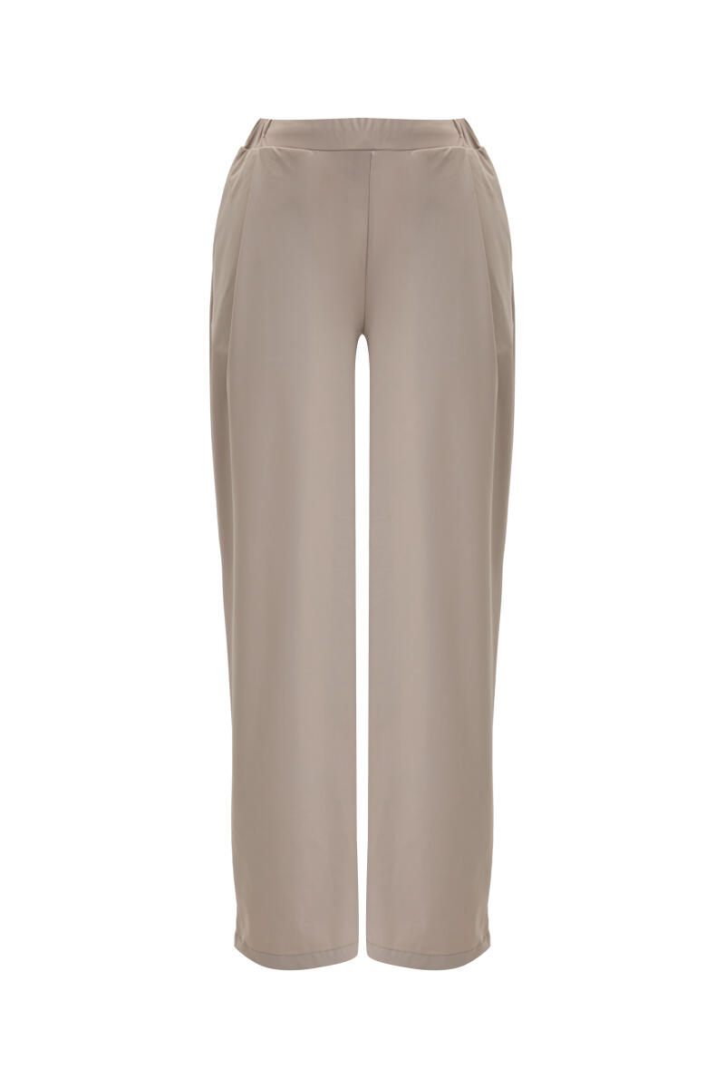 Bej Formunu Koruyan Oversize Pantolon - 7
