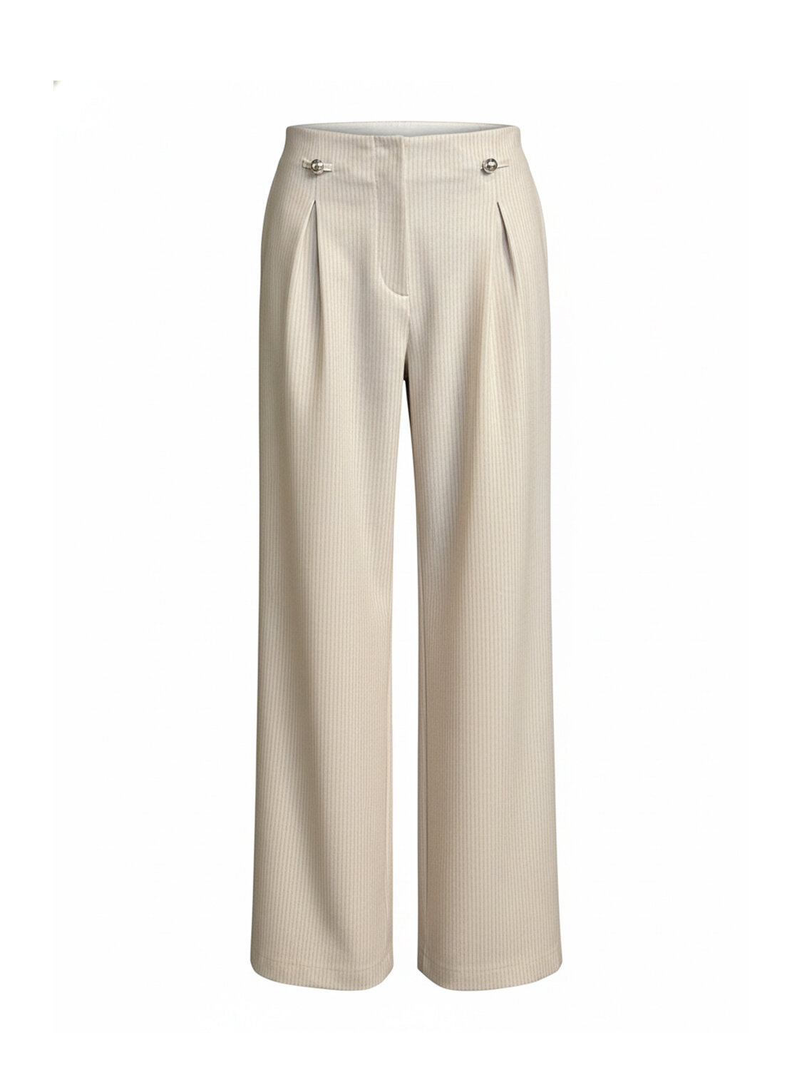 Bej Pamuk Dokulu Regular Fit Pantolon (5)