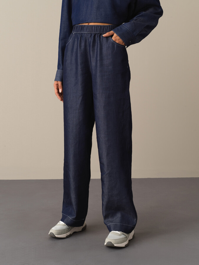 Lacivert Regular Fit Pantolon - Xint