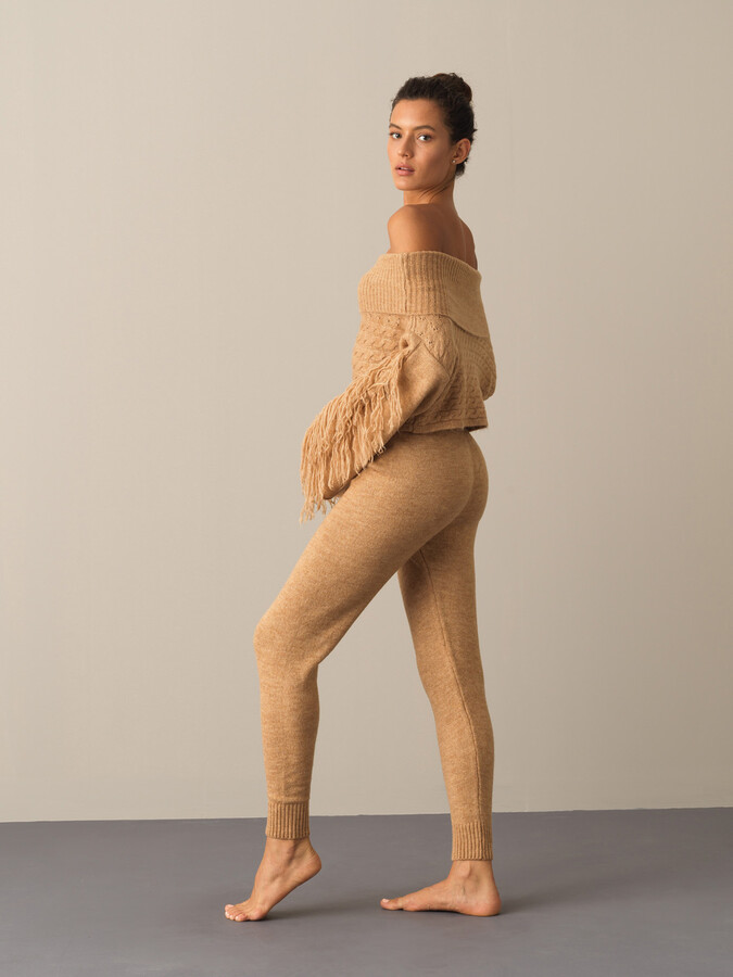 Camel Yumuşak Dokulu Regular Fit Triko Pantolon - Xint