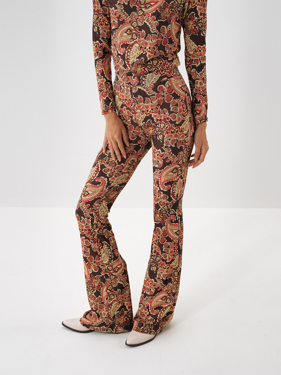 Camel Işıltılı Sim Detaylı Slim Fit Pantolon - Xint