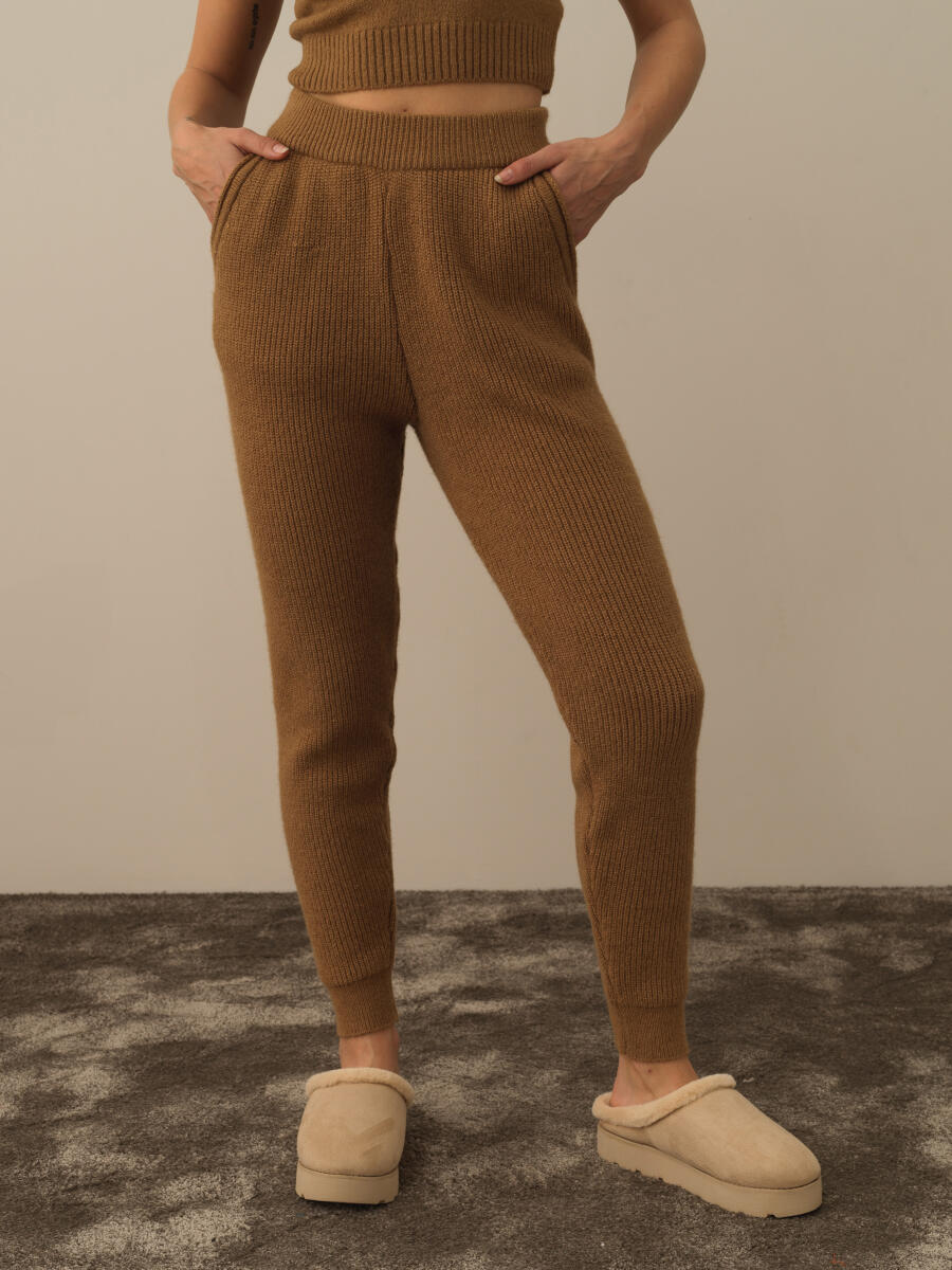 Camel Lüks Pamuk Dokulu Regular Fit Pantolon