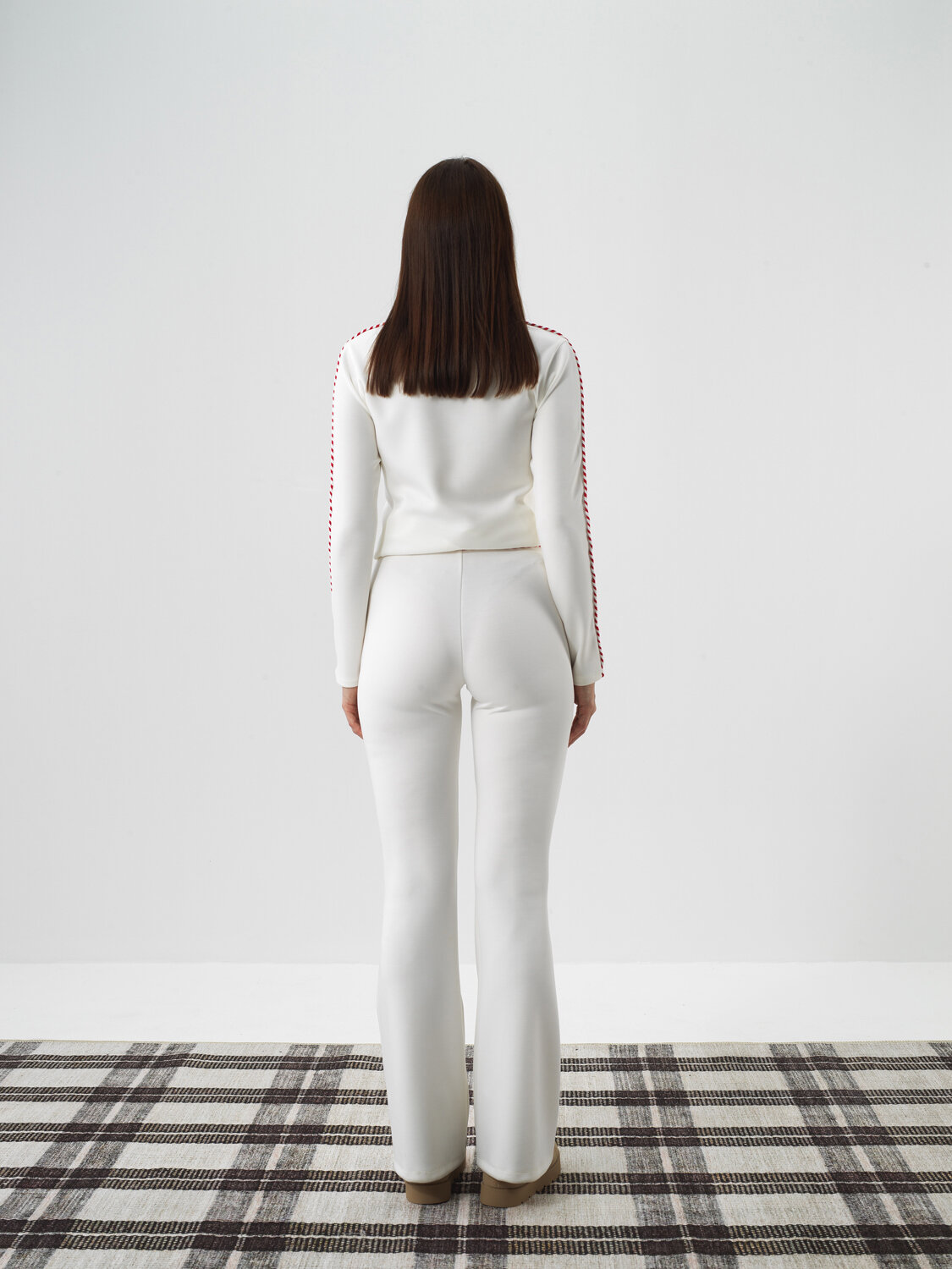 Ekru Modal Dokulu Regular Fit Pantolon - Xint