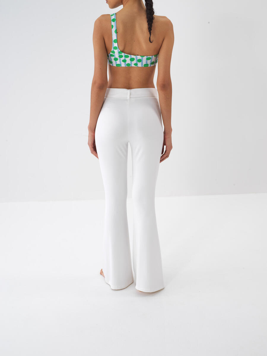 Ekru Doğal Dökümlü Regular Fit Pantolon - 5