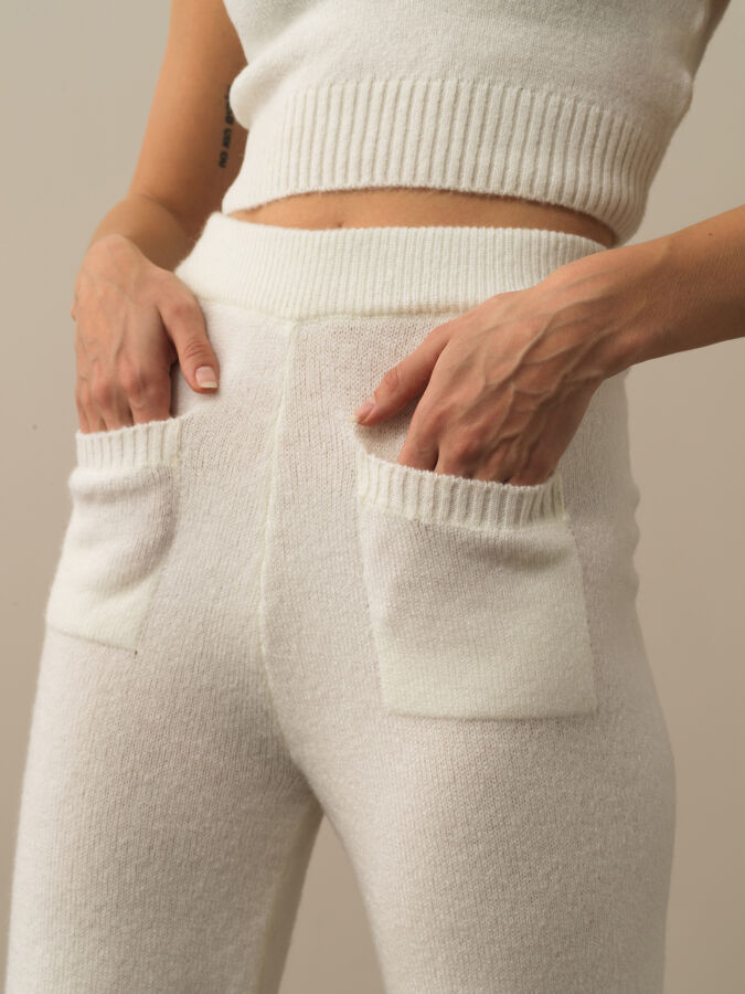 Ekru Regular Fit Pantolon - 3