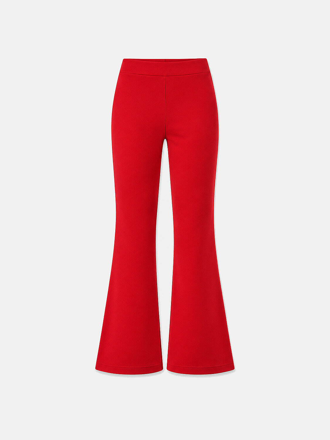 Kırmızı Esnek Dokulu Regular Fit Pantolon