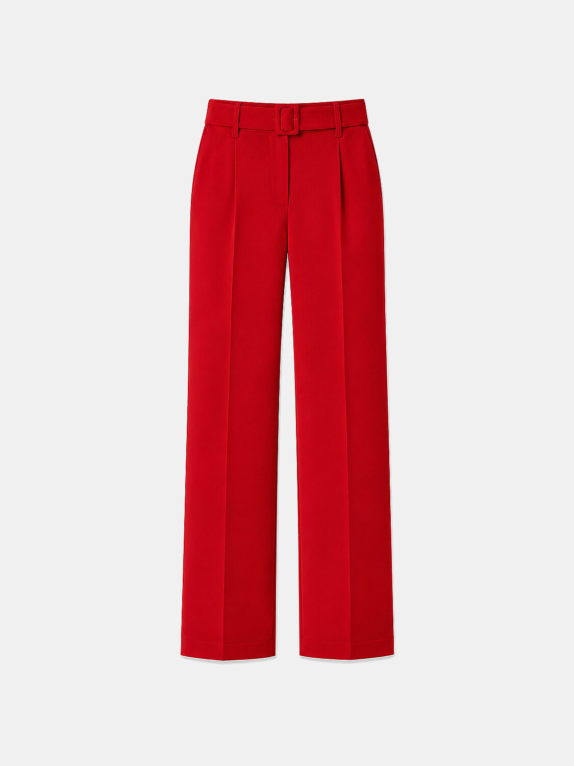 Kırmızı Regular Fit Simli Pantolon