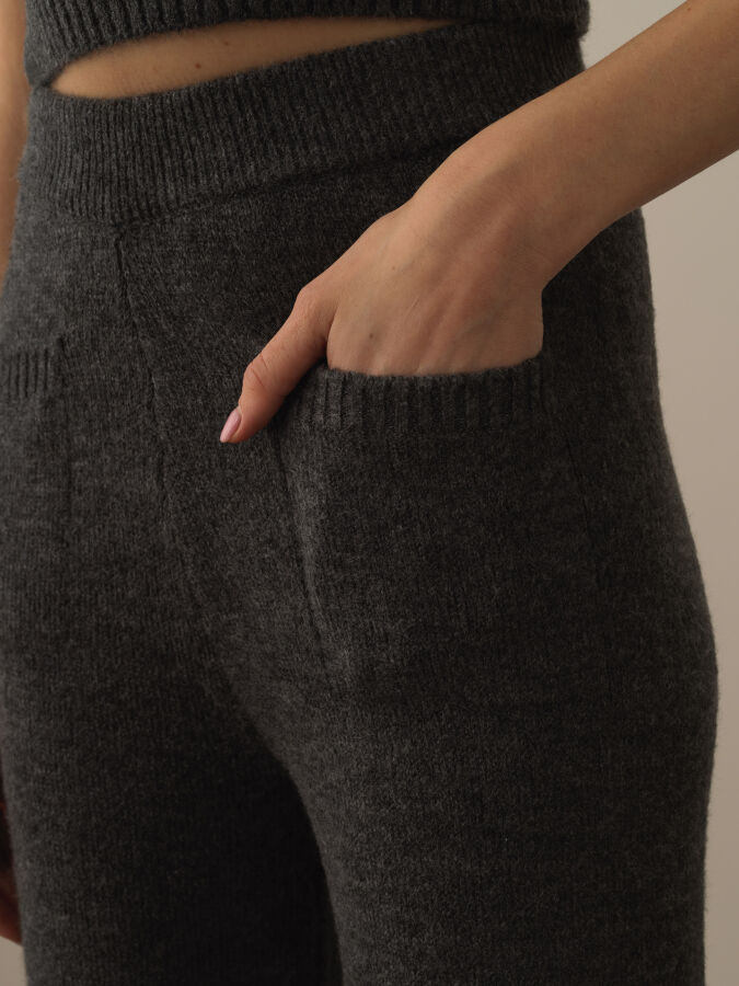 Gri Regular Fit Pantolon - 3